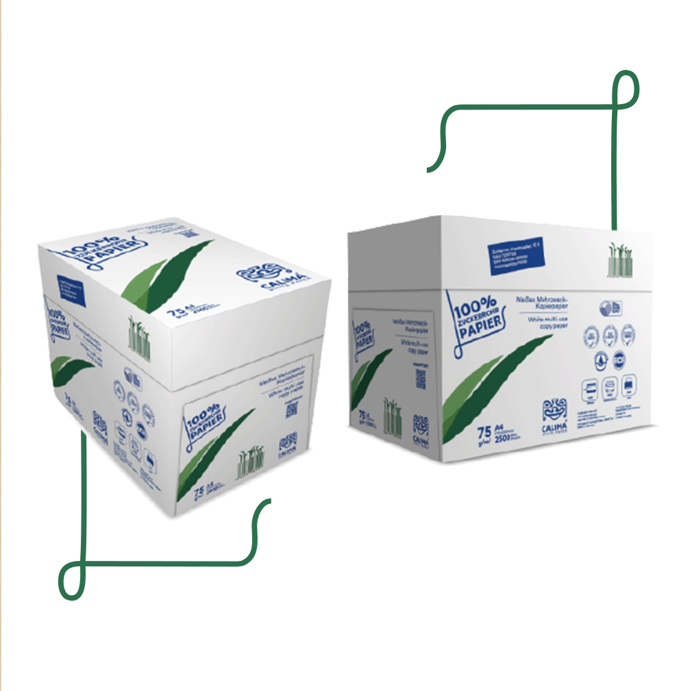 Kopierpapier A4 – weißes Bagassepapier 2.500 Blatt (Kopie)