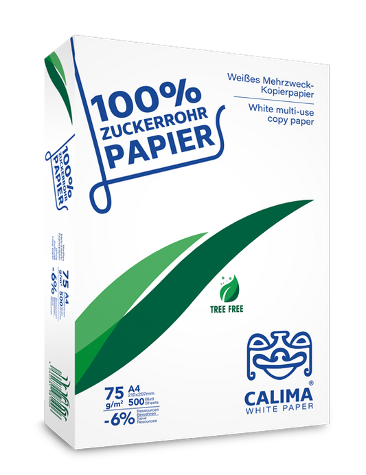 Kopierpapier A4 – weißes Bagassepapier 2.500 Blatt (Kopie)