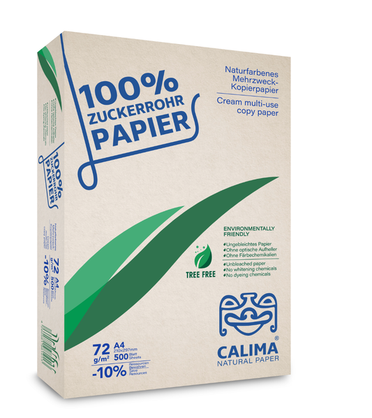 Kopierpapier A4 – naturfarbenes Bagassepapier 2.500 Blatt